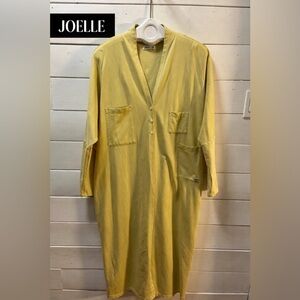 JOELLE Yellow Long Open Tunic – Size S to XL